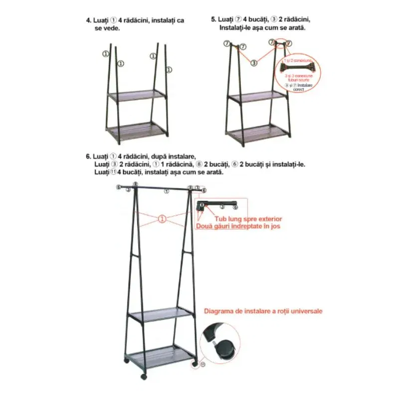 Cuier cu raft si roti [12]