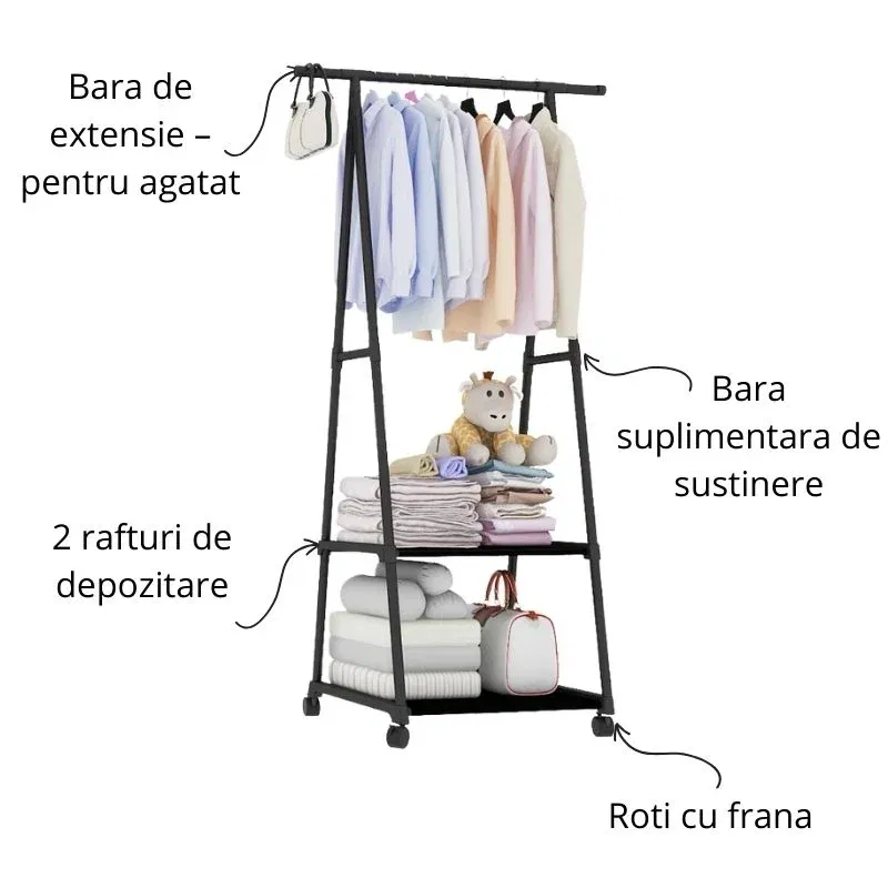 Cuier cu raft si roti [9]