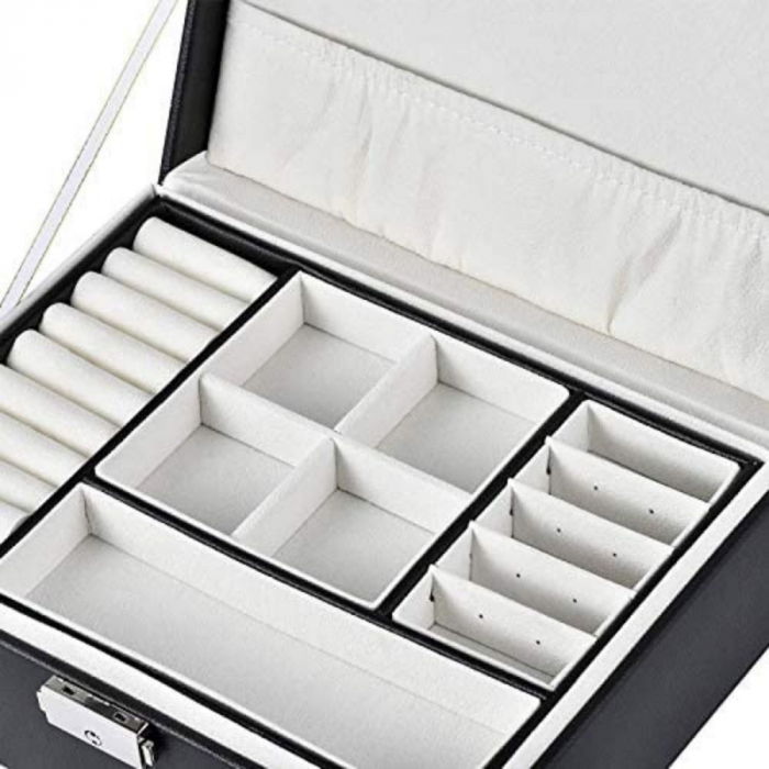 Cutie bijuterii neagra, 23x17.5x9cm, Amore [8]