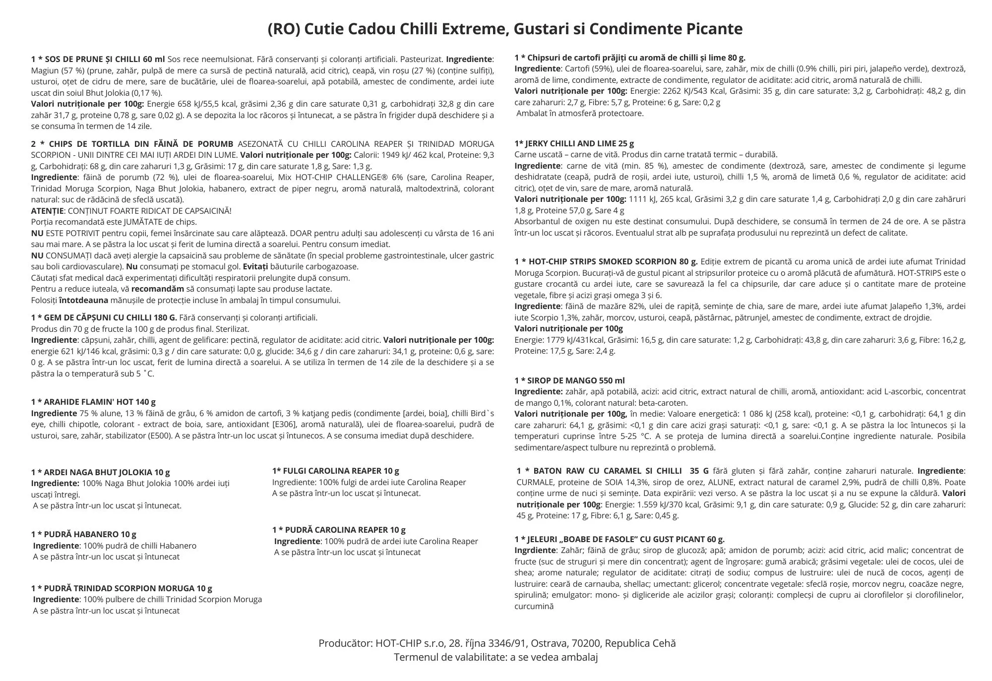 Cutie Cadou Chilli Extreme Gustari si Condimente Picante [5]