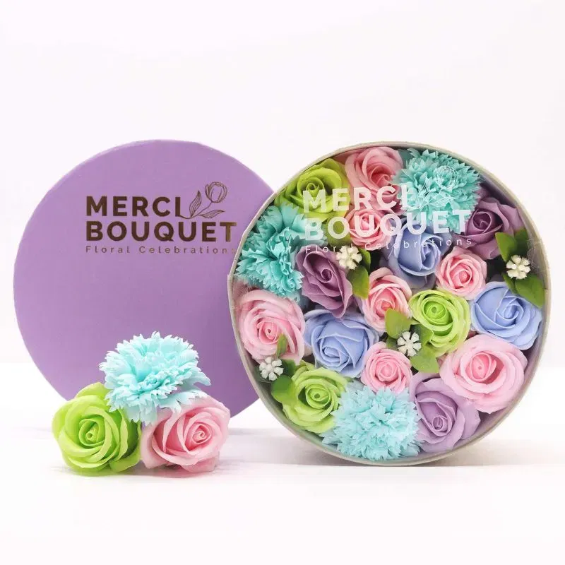 Cutie Cadou cu Flori de Sapun Baby Blues [5]