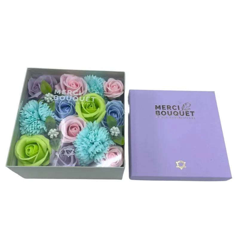 Cutie Cadou cu Flori de Sapun Blues [4]