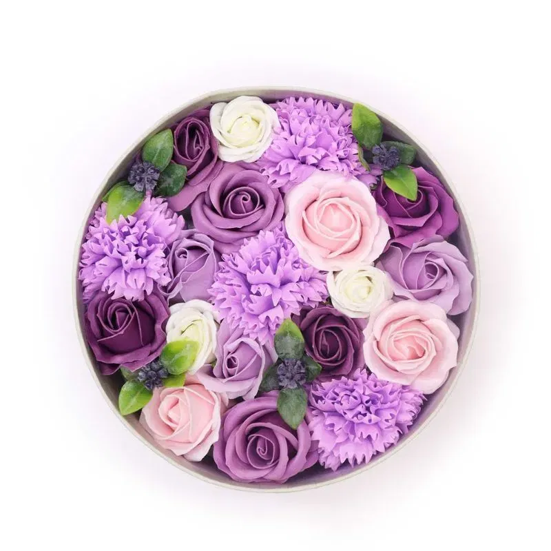 Cutie Cadou cu Flori de Sapun Lavanda [5]