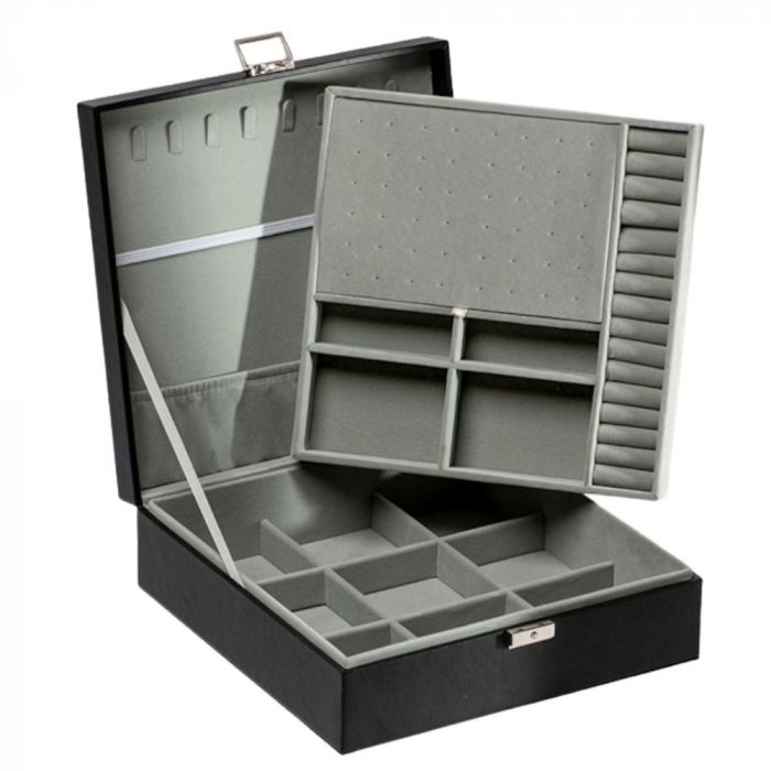 Cutie de bijuterii neagra, 26.5x26.5x9cm, Charming [9]
