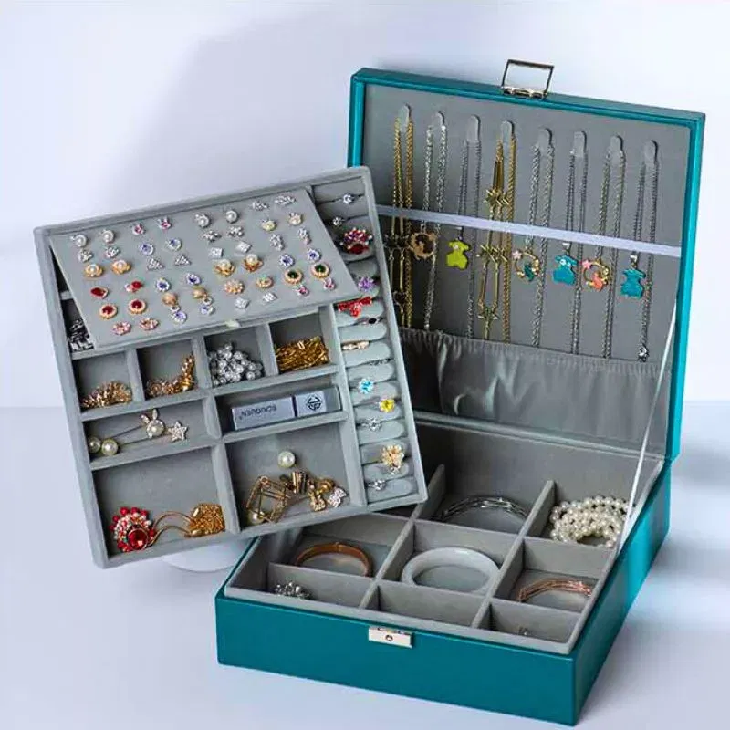 Cutie de bijuterii neagra, 26.5x26.5x9cm, Charming [4]