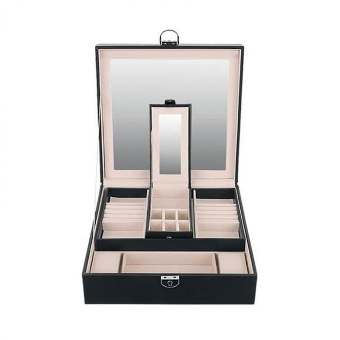 Cutie de bijuterii cu oglinda si cheita [2]