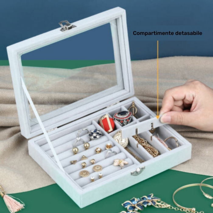 Cutie de bijuterii, Grey, 20x15x4.8cm, My love [4]