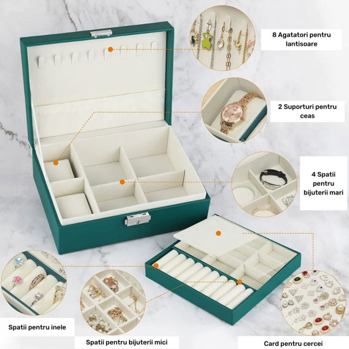 Cutie de bijuterii, 23x17.5x8.5cm, Sunrise [4]