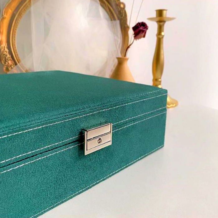 Cutie de bijuterii, verde, 29x19x6.5cm, Superba [12]