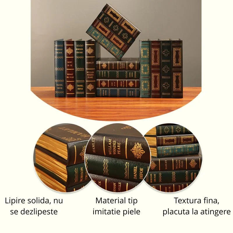 Cutie de depozitare decorativa, Carte vintage [11]