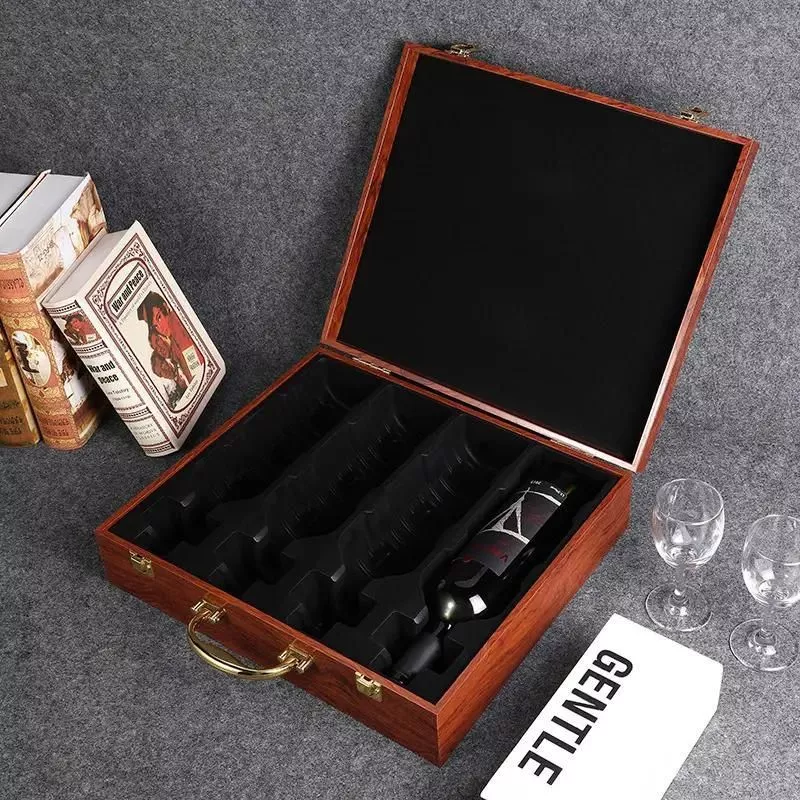 Cutie de vin XL Wood Deluxe pentru 4 sticle Brilliance [2]