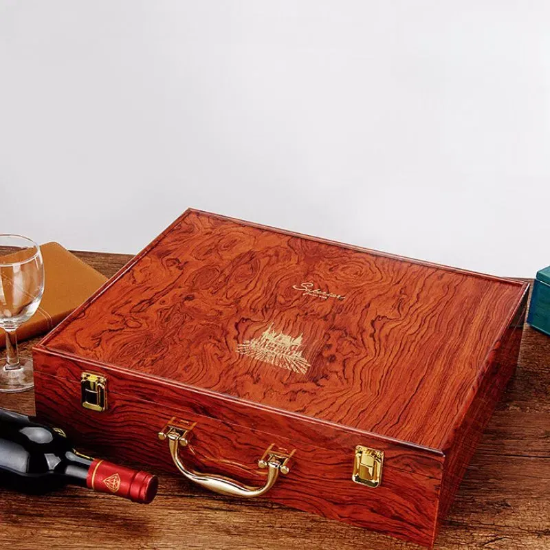 Cutie de vin XL Wood Deluxe pentru 4 sticle Brilliance [4]