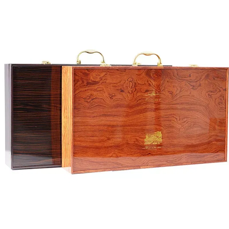 Cutie de vin XXL Wood Deluxe pentru 6 sticle Supreme [7]