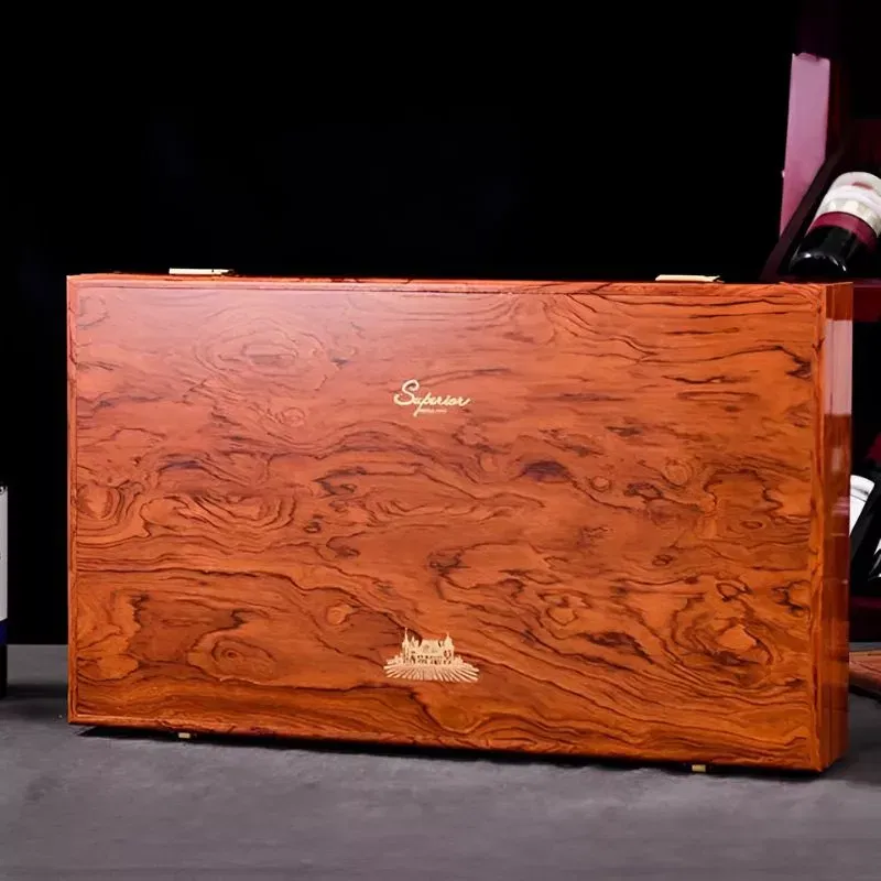 Cutie de vin XXL Wood Deluxe pentru 6 sticle Supreme [5]
