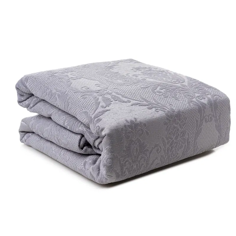 Cuvertura bumbac Beste - Gri, 240x260 cm, 2 fete de perna [2]