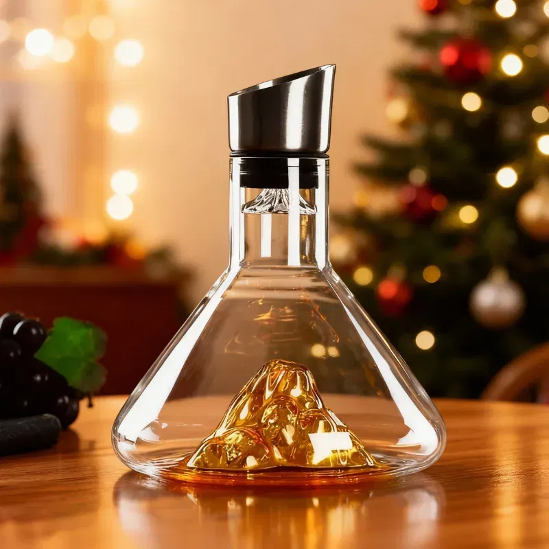 Decantor Cadou Munte de Aur In Varful Lumii cu bile de curatare [1]