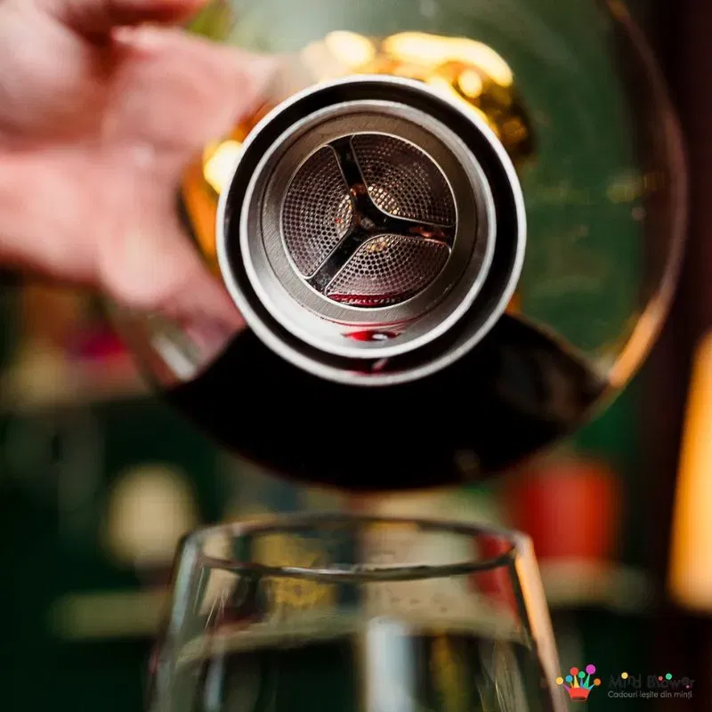 Decantor Cadou Munte de Aur In Varful Lumii cu bile de curatare [11]