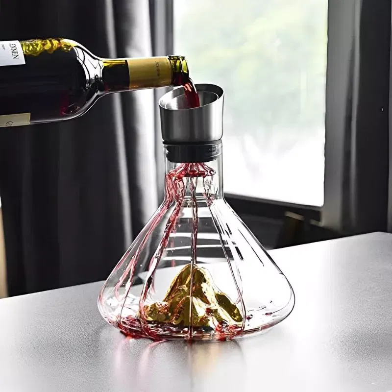 Decantor Cadou Munte de Aur In Varful Lumii cu bile de curatare [20]