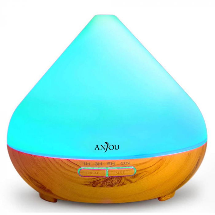 Difuzor aromaterapie AJ-AD001, 300ml, LED 7 culori [8]