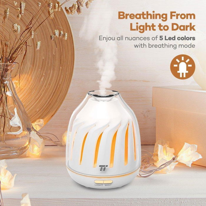 Difuzor aromaterapie cu Ultrasunete TaoTronics, LED 5 culori [5]