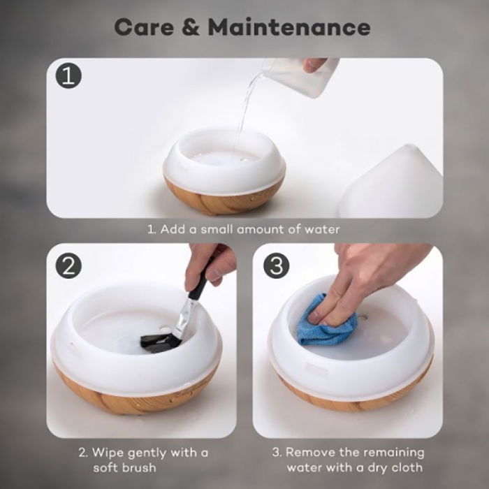 Difuzor aromaterapie uleiuri esentiale cu Ultrasunete TaoTronics, LED 7 culori [7]