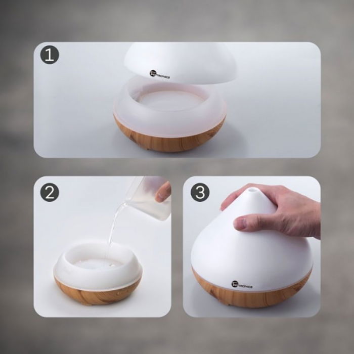 Difuzor aromaterapie uleiuri esentiale cu Ultrasunete TaoTronics, LED 7 culori [6]