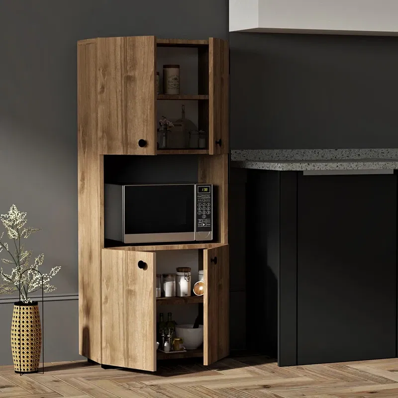 Dulap bucatarie Efe, nuc, compartimente spatioase, design elegant, 140 cm [1]