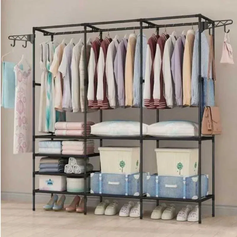 Dulap pliabil haine cu structura metalica si rafturi multiple [1]