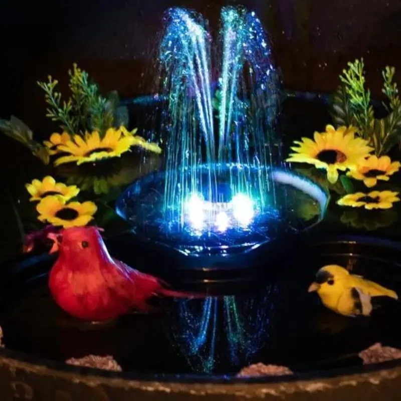 Fantana solara plutitoare cu LED [5]