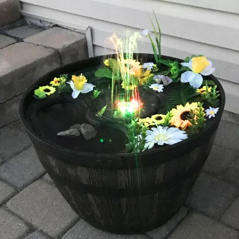 Fantana solara plutitoare cu LED [3]