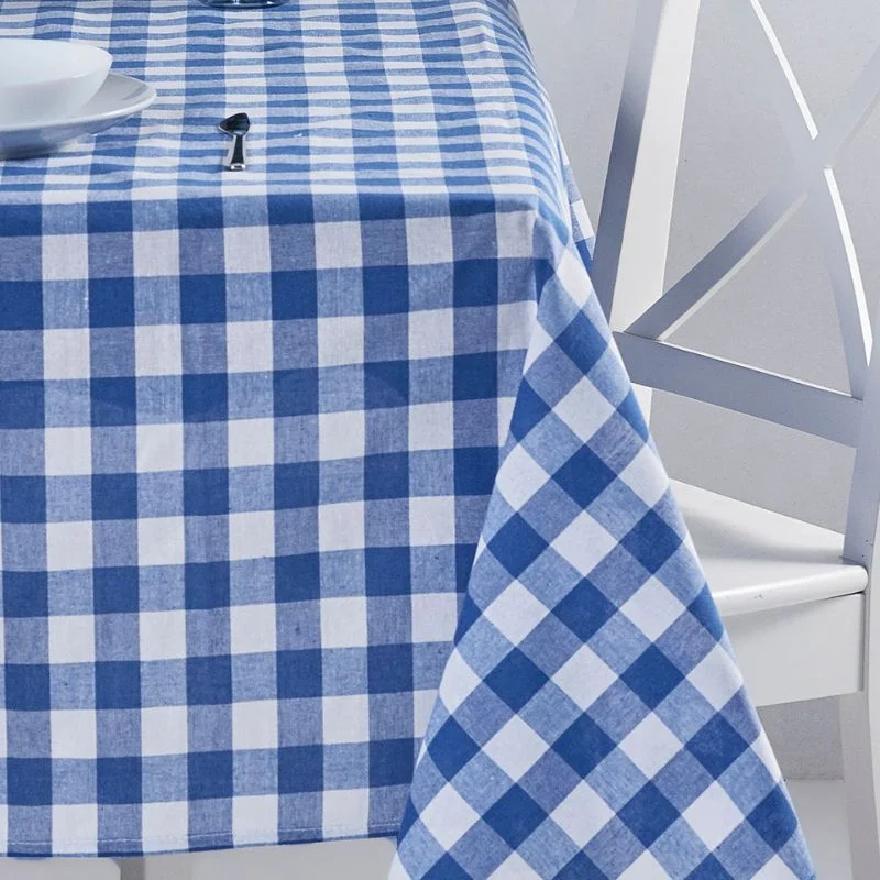 Fata de masa in carouri Alb si Albastru [2]