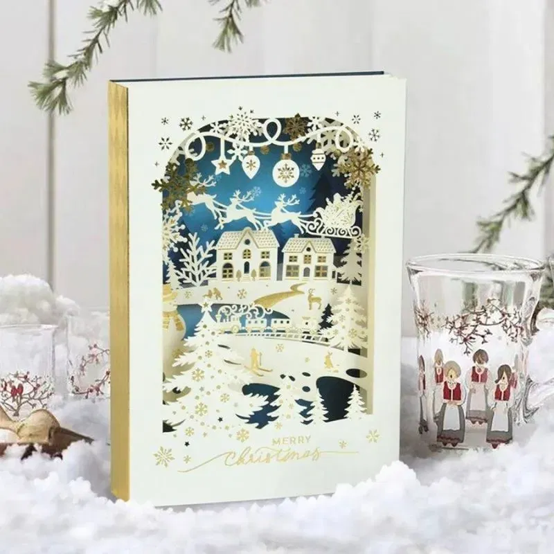 Felicitare de Craciun 3D Noapte de vis [1]