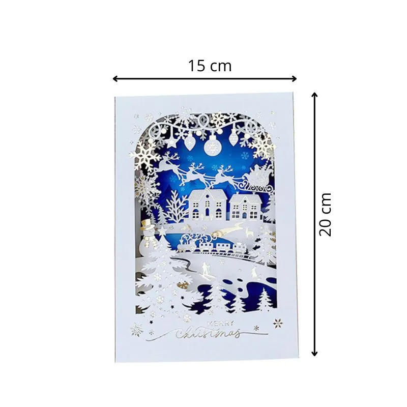 Felicitare de Craciun 3D Noapte de vis [7]