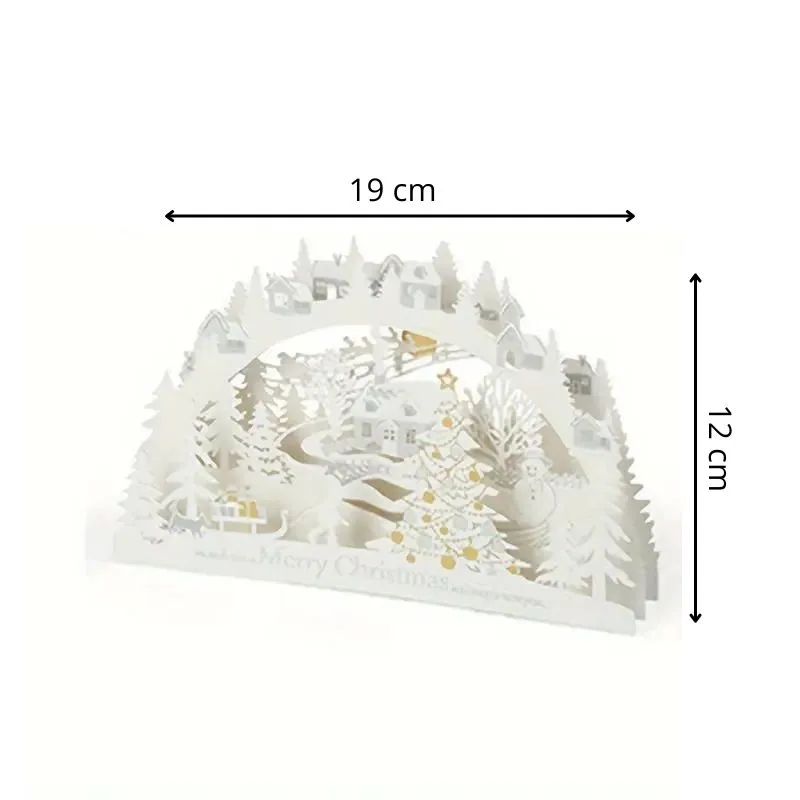 Felicitare de Craciun 3D Oras de poveste [6]