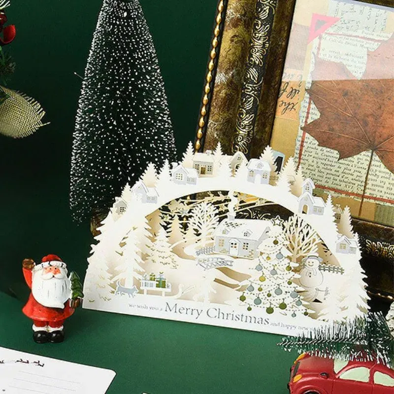 Felicitare de Craciun 3D Oras de poveste [4]