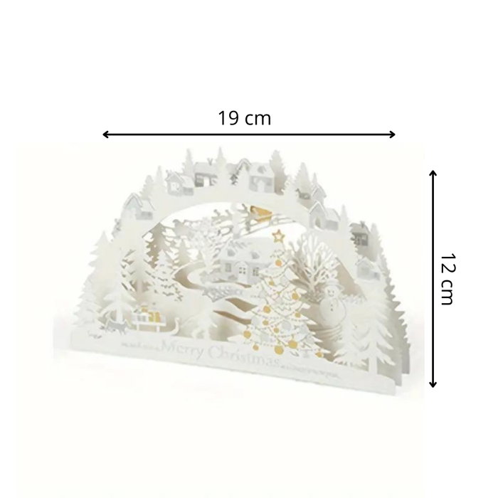 Felicitare de Craciun 3D Oras de poveste [6]