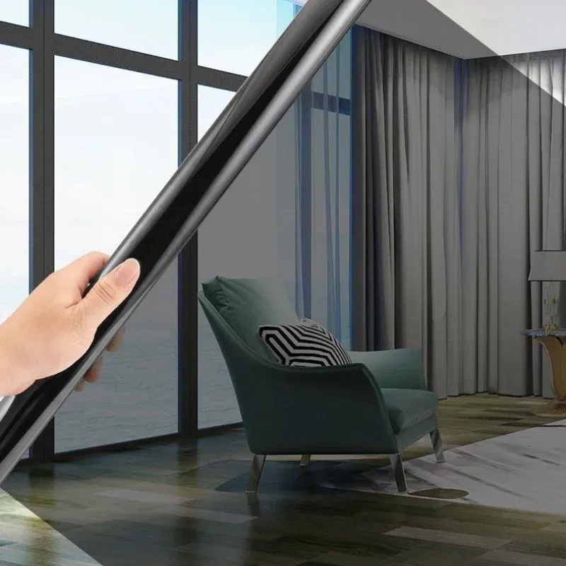 Folie reflexiva pentru geamuri, cu efect de oglinda si protectie solara [1]