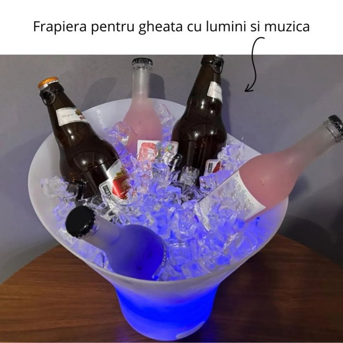 Frapiera cu iluminare LED si boxa Bluetooth, 7 L [11]