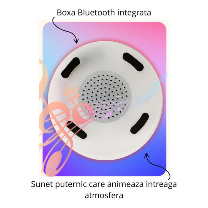 Frapiera cu iluminare LED si boxa Bluetooth, 7 L [13]