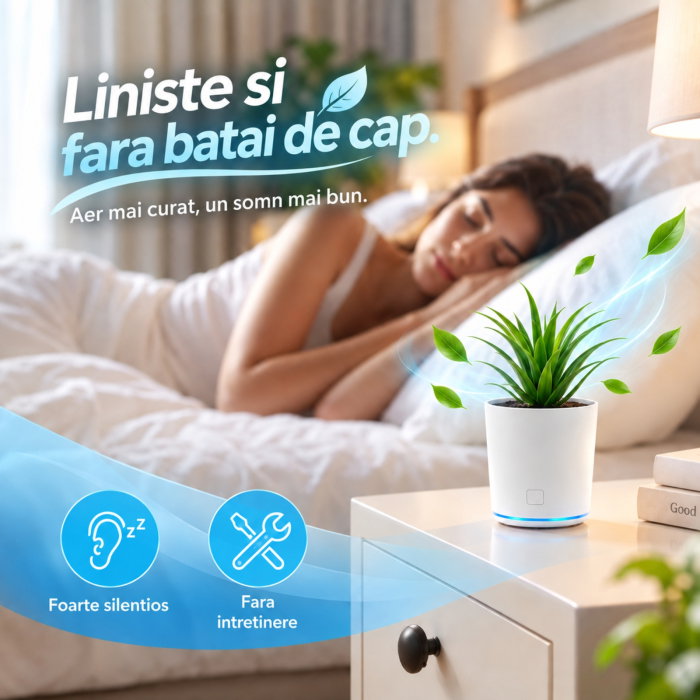 Ghiveci purificator de aer cu USB [12]