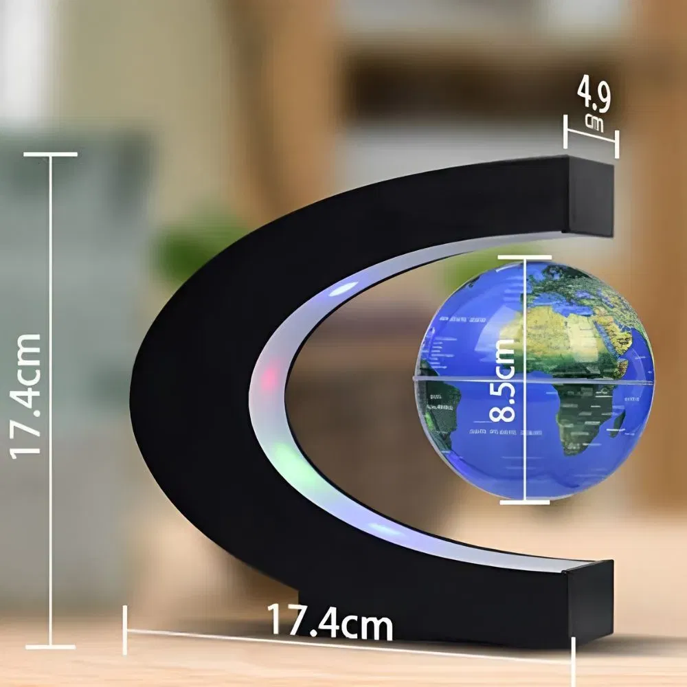 Glob pamantesc magnetic plutitor cu iluminare LED. C-Shape [11]