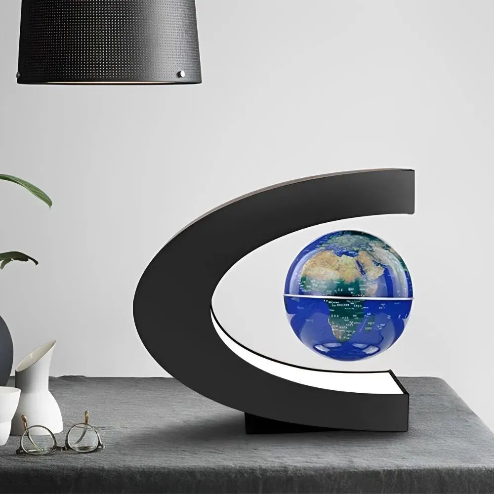 Glob pamantesc magnetic plutitor cu iluminare LED. C-Shape [16]