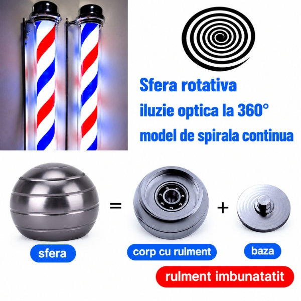 Glob rotativ de masa cu Iluzie hipnotica de vartej [16]