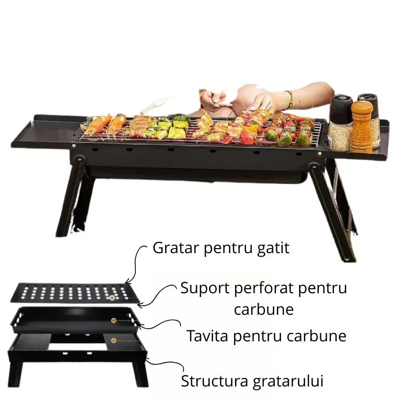 Gratar portabil dreptunghiular [6]