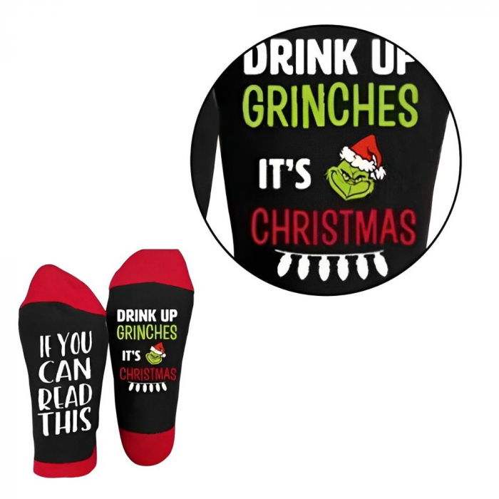 Grinch Socks Sosete Amuzante de Craciun [4]
