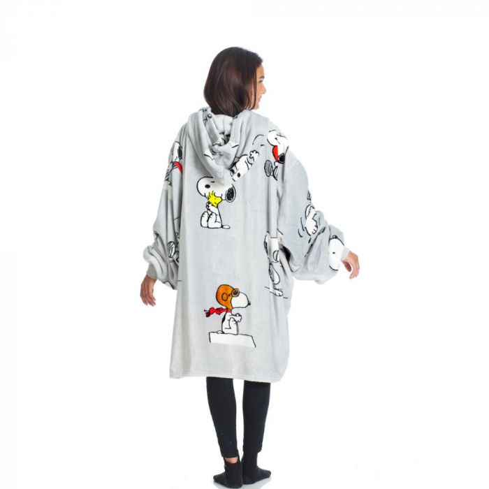 Hanorac patura cu gluga, Funny Snoopy, 240g/mp [7]