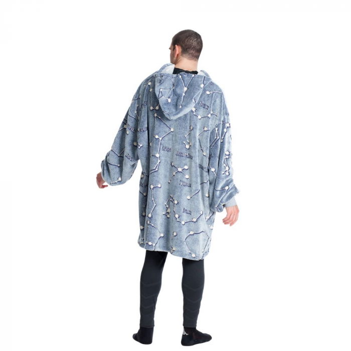 Hanorac patura cu gluga, Iluminat, Constelatii, 240g/mp [7]