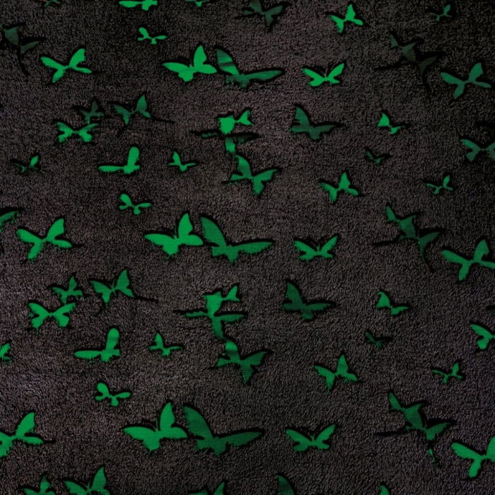 Hanorac patura cu gluga pentru copii, Iluminat, Fluturasi, 240g/mp [6]