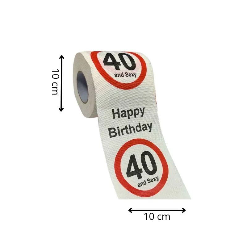 Hartie igienica amuzanta Aniversare 40 de ani [5]