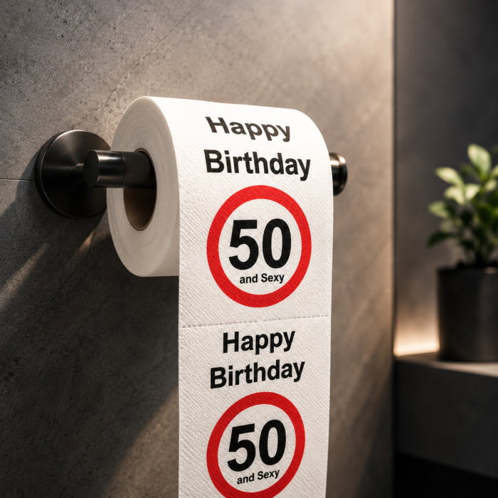 Hartie igienica amuzanta Aniversare 50 de ani [1]